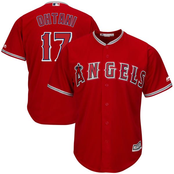 red shohei ohtani jersey, red ohtani jersey, big and tall shohei ohtani jerseys, scarlet shohei ohtani jersey