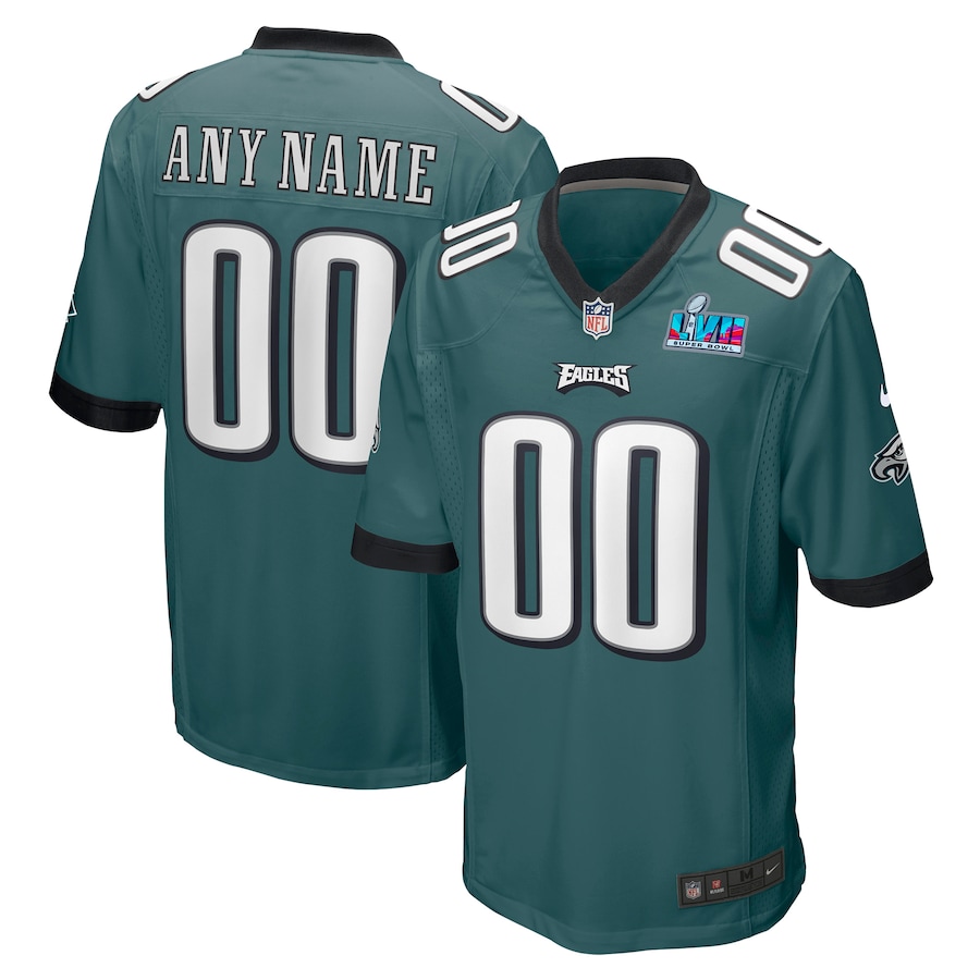 Philadelphia Eagles Super Bowl Jersey - LVII Custom - Add Any Player