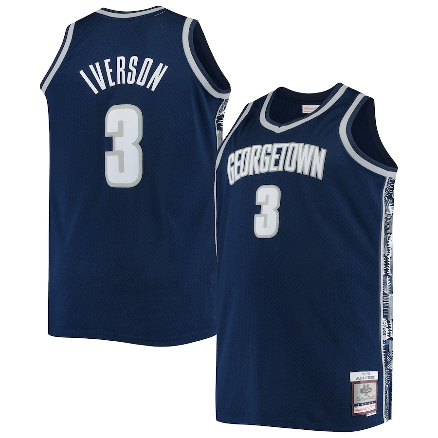 Big and Tall College Apparel - Allen Iverson Georgetown Jersey